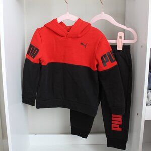 Puma 2 pc set baby toddler hoodie and pants
